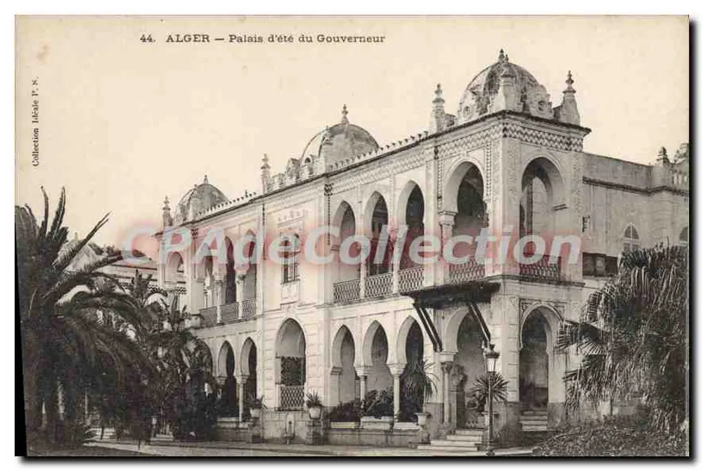 Alger — Palacio de verano del Gobernador — Colección Isidèle, n°44 - Anverso