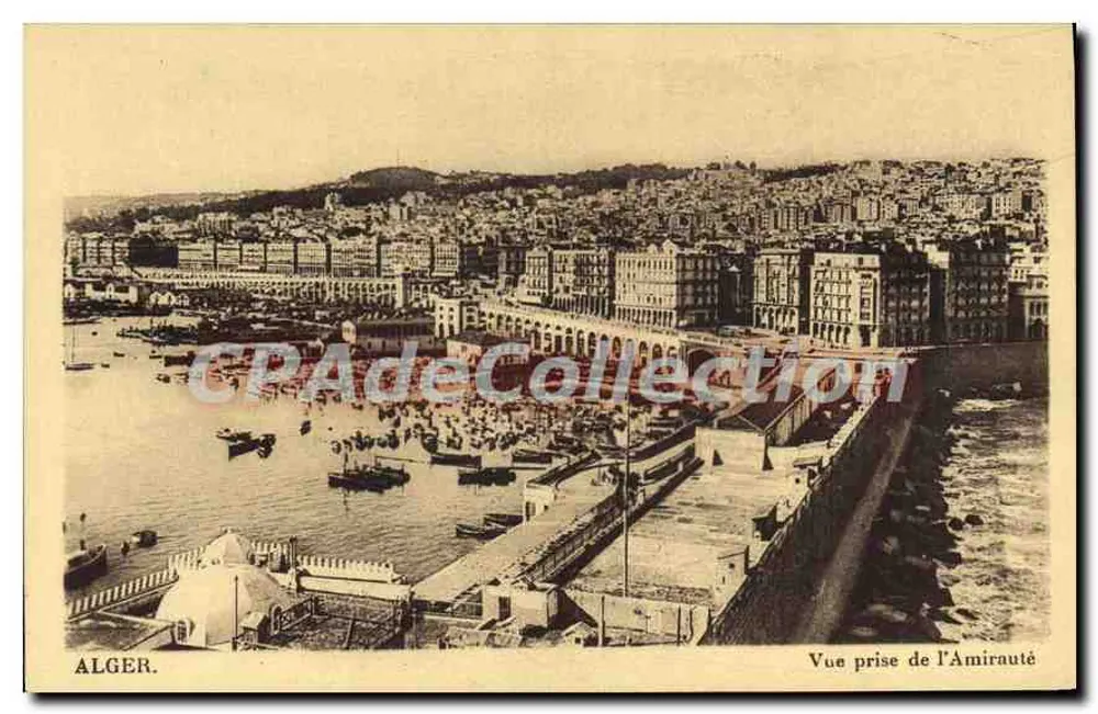 Uitzicht genomen vanaf de Amirauté — Alger — uitgever niet geïdentificeerd - Voorkant