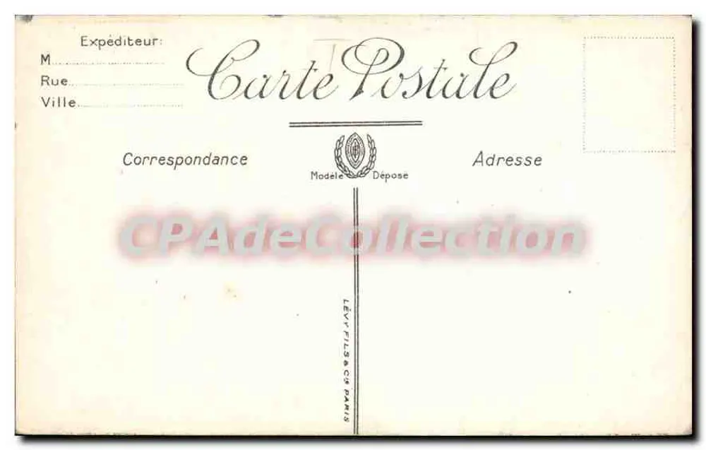 Argel — A Rua Ben Ali — Edição das Galerias da França — Argel - Verso