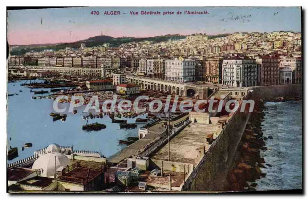 Alger — Algemene uitzicht genomen vanaf de Marine — Uitgave L. & Y. Alger, n° 470 - Voorkant