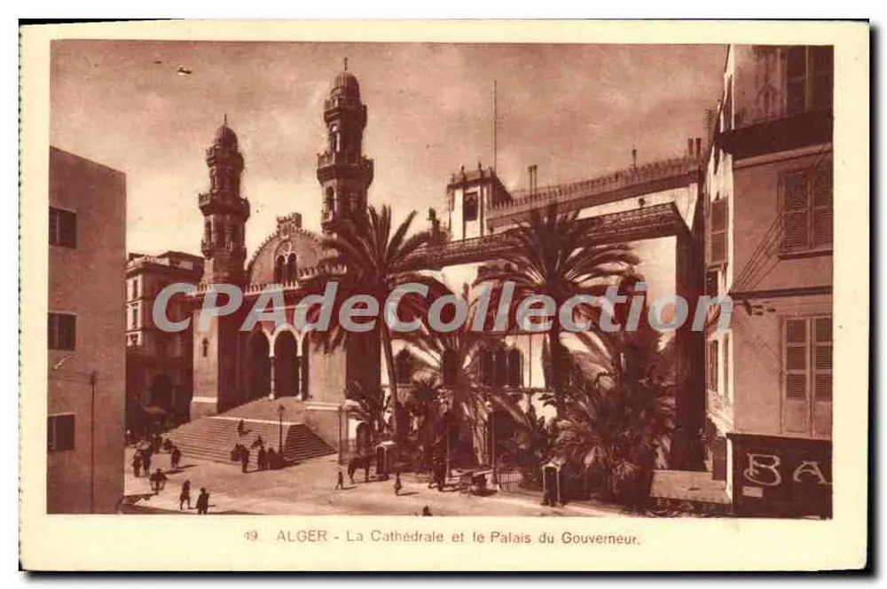 Argel — A Catedral e o Palácio do Governador — CPAPHIL, n°49 - Frente