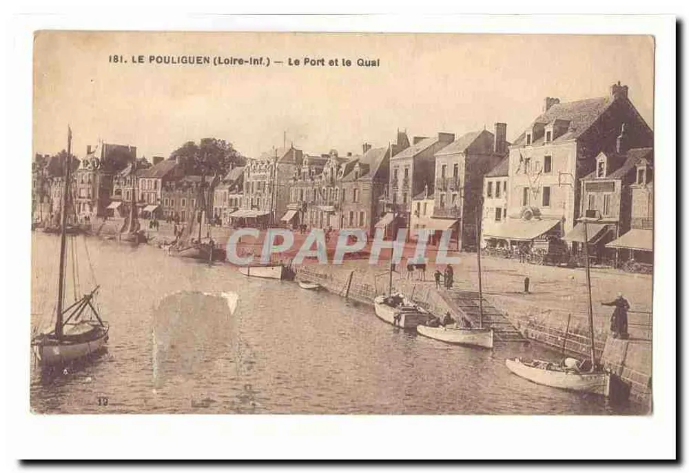 Le Pouliguen (Loire-Inf.) — Der Hafen und der Kai — série 181 - Vorderseite