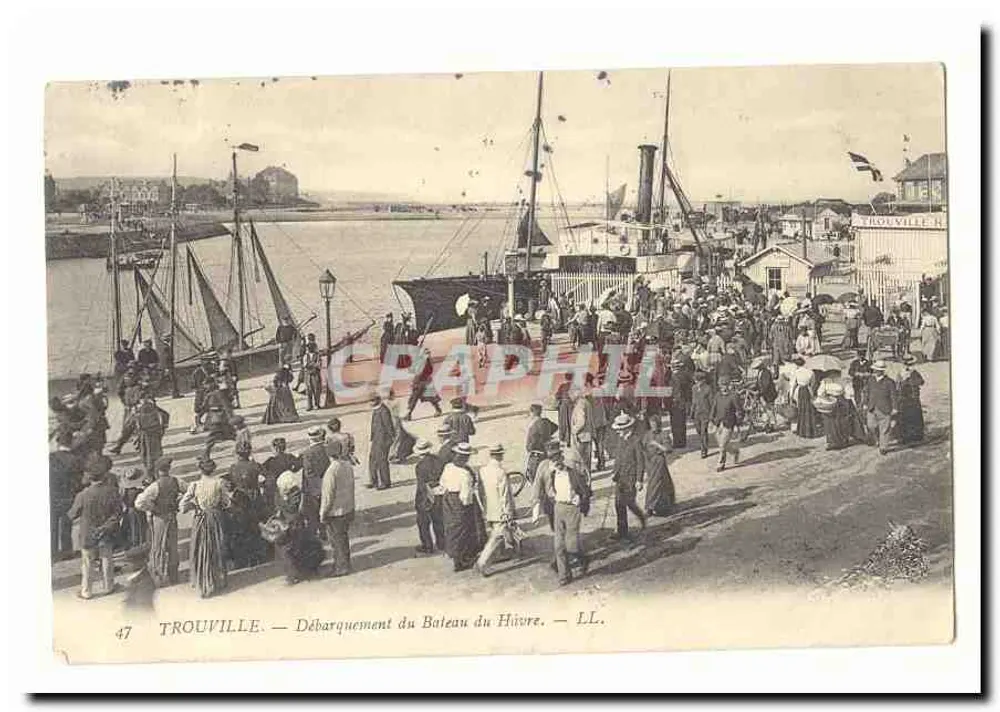 TROUVILLE — Ausstieg vom Havre-Dampfer — LL. - Vorderseite