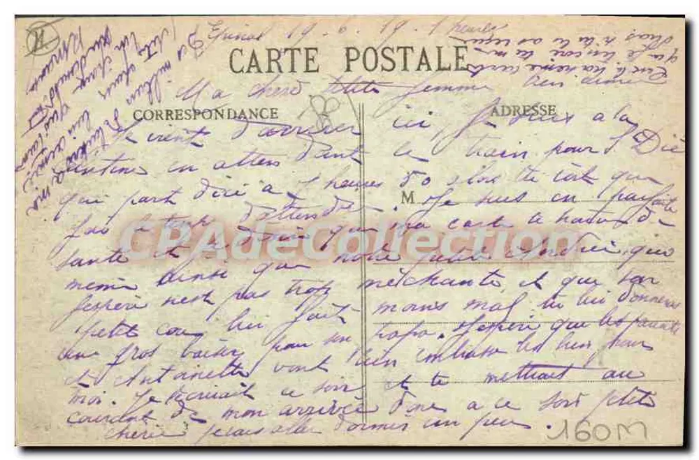 ÉPINAL - Os Pontes sobre a Moselle — Editor: Zouilles & Cie, Épinal (n° 449) - Verso