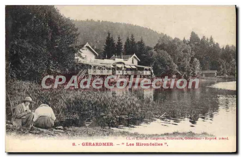 Gérardmer — As Andorinhas — CL e Ed. A. Largeron, Recordações, Gérardmer - Frente