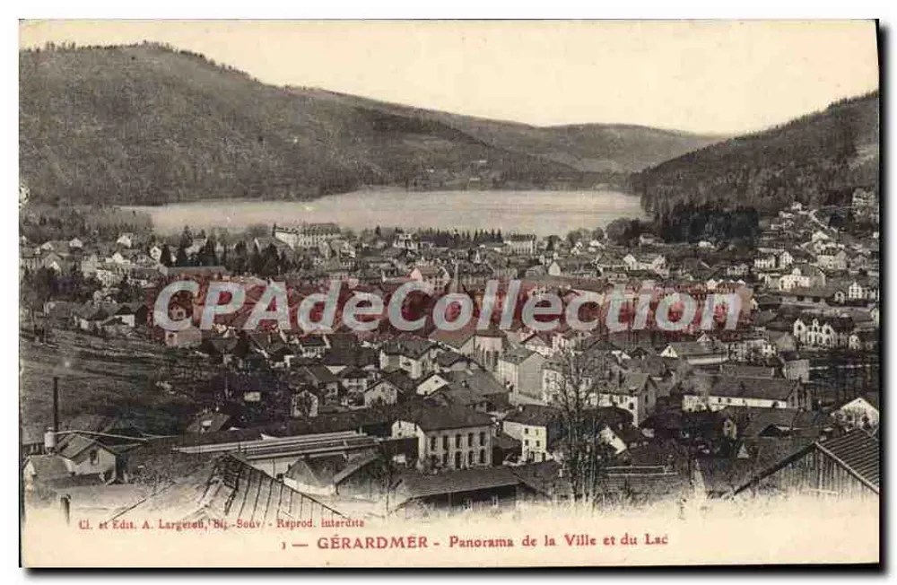 Gérardmer - Panorama der Stadt und des Sees — Cl. und Edit. A. Largeison, Blagnac - Vorderseite