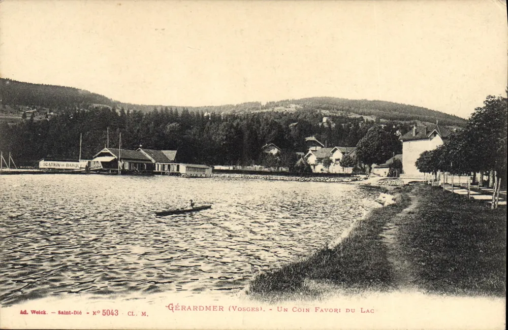 Gérardmer (Vosges) - Ein Lieblingswinkel am See — Ad. Welck - Saint-Dié - N° 5043 - CL. M. - Vorderseite