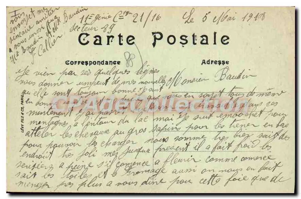 Gérardmer — Vista tirada da Roche du Rain — VISA PARIS. 9 - Verso