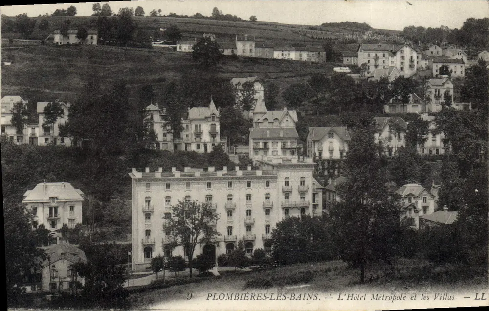 Plombières-les-Bains — Das Hotel Metropole und die Villen — LL - Vorderseite