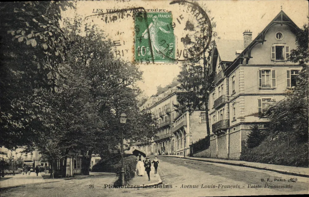 Ploemelères-les-Bains — Avenue Louis-Français — Kleine Promenade — B.F., Paris - Vorderseite