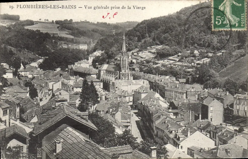 Plombières-les-Bains — Allgemeiner Blick vom Jungfrau — Ad Fleurat phot. - Vorderseite