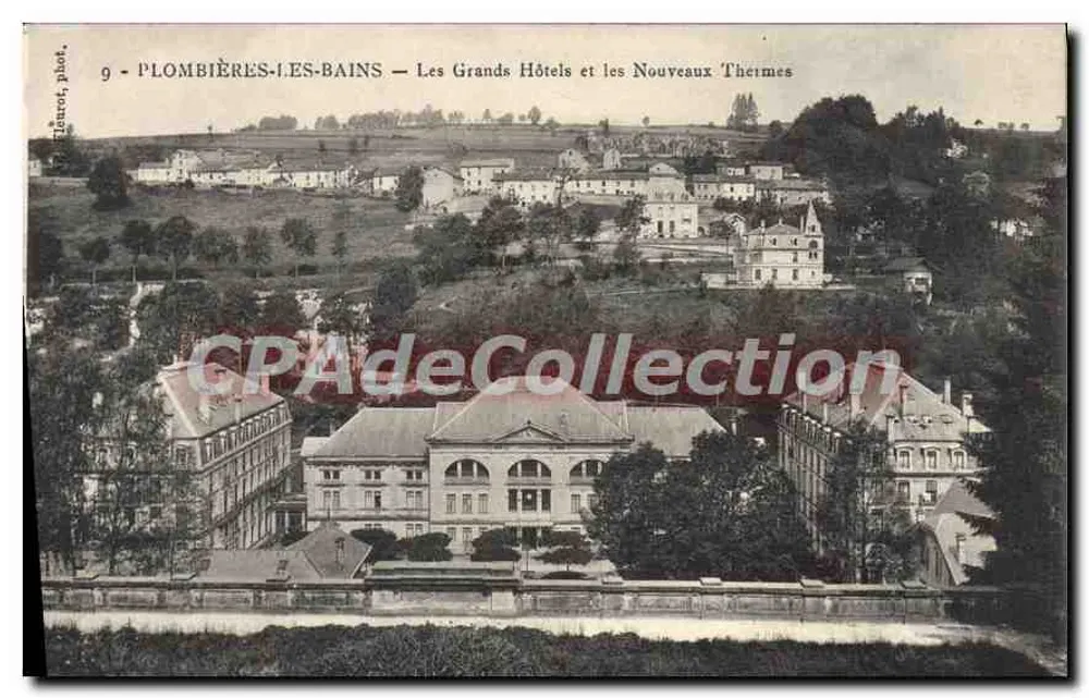 Plombières-les-Bains — Die Großen Hotels und die Neuen Thermalbäder — Verleger: Éd. Bérouot, n°9 - Vorderseite
