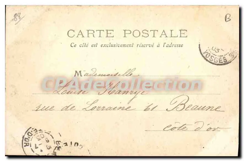 Plombières-les-Bains — Allgemeiner Blick aus Südost — Verlag Plombières - Nachahmung verboten - Rückseite