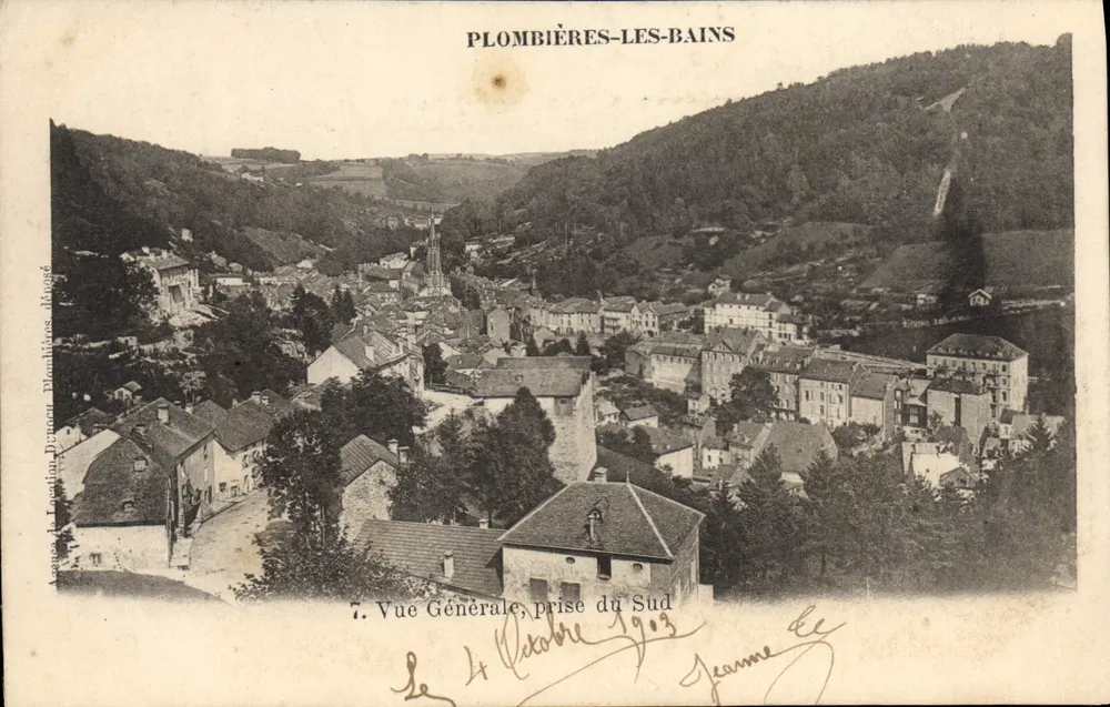 Plombières-les-Bains — Allgemeine Ansicht vom Süden — Verlag Léon Drouot - Vorderseite