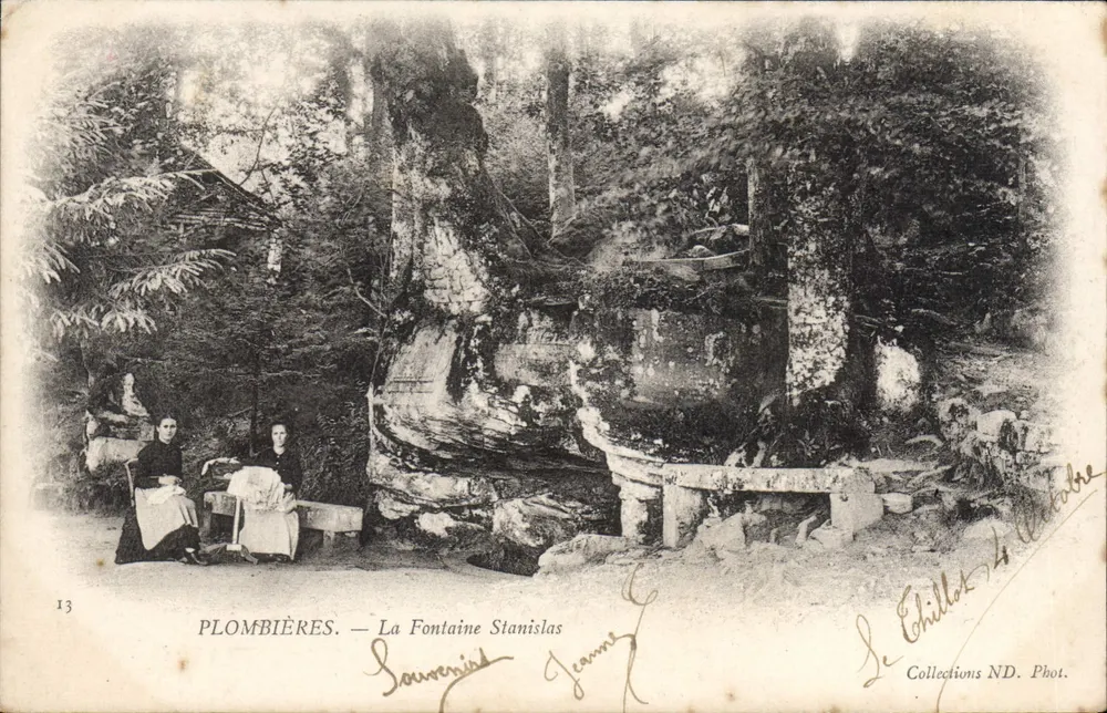 Plombières — A Fonte Stanislas — Le Chillet, ND. Fot. - Frente