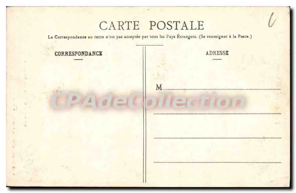Plombières-les-Bains — Fonte do Crucifixo — P. Duroeb, Agência de Aluguel, N° 4529 - Verso