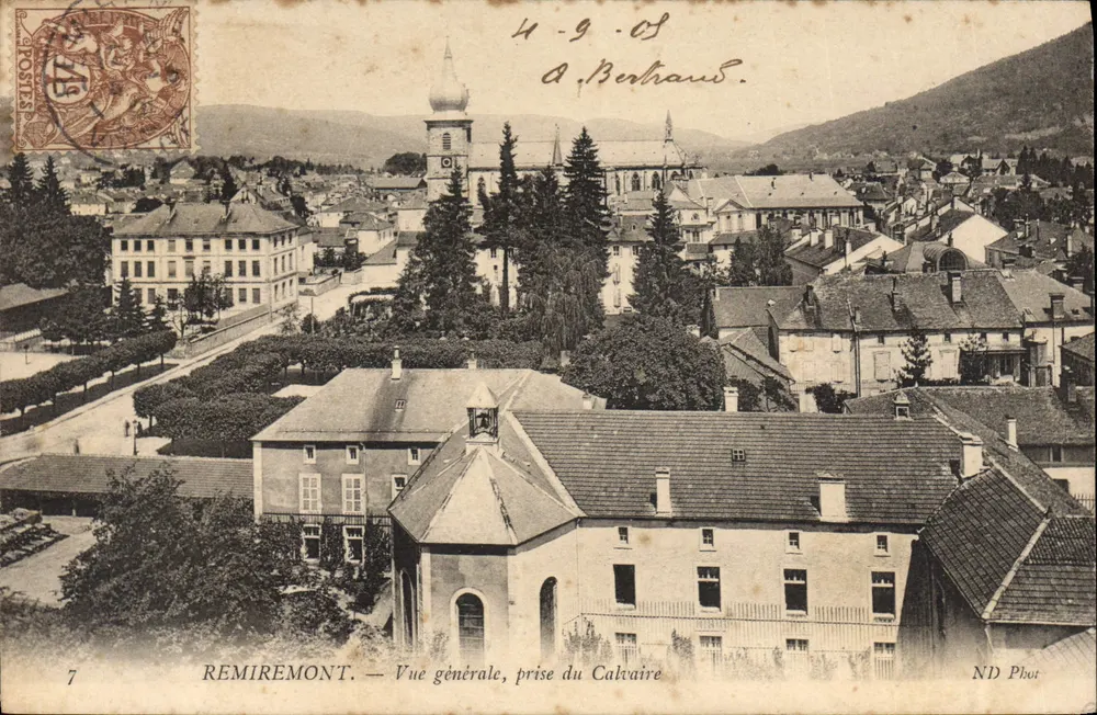 Remiremont — Allgemeine Ansicht, aufgenommen vom Calvaire — ND Phot, n°7 - Vorderseite