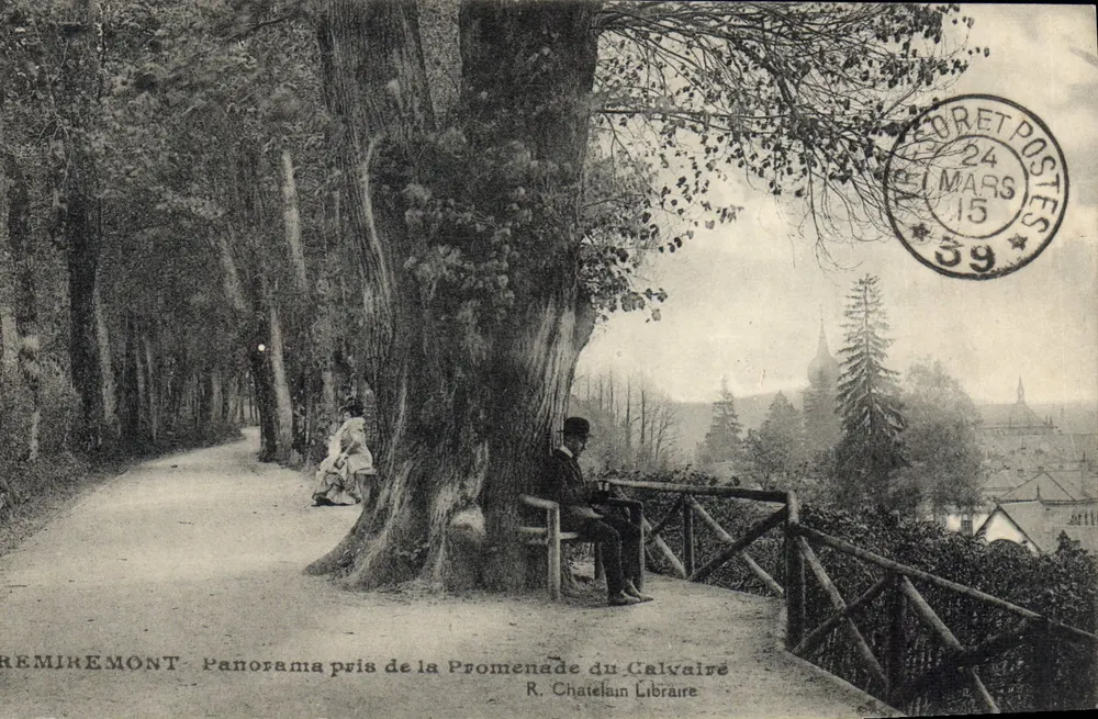 Remiremont - Panoramablick vom Promenade du Calvaire — R. Chatelain Libraire - Vorderseite