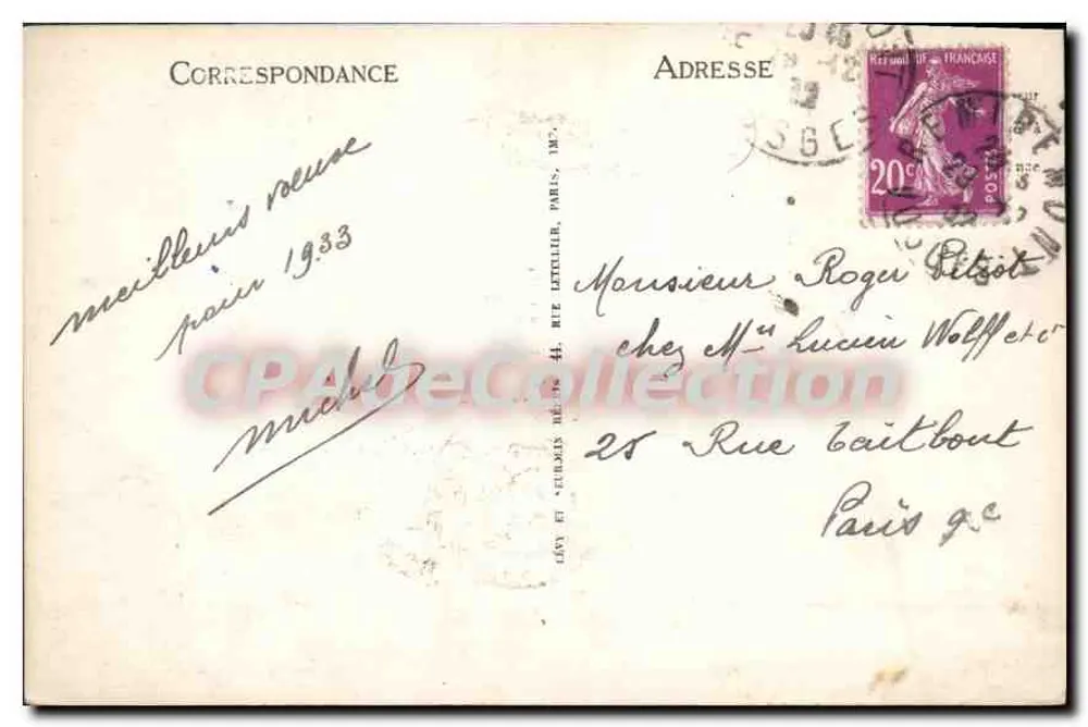 Remiremont — Uma visão da Cidade. LL - Verso
