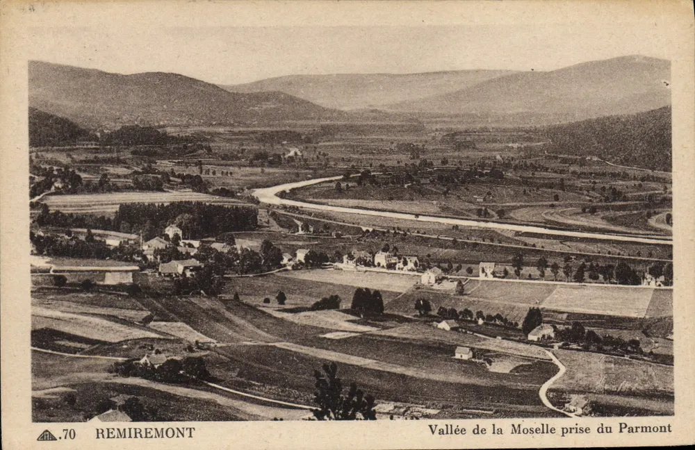 Remiremont — Mosel-Tal vom Parmont — Éditeur des Arts Photomécaniques, n° 70 - Vorderseite