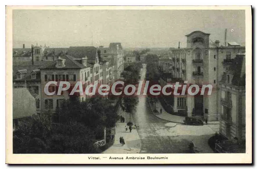 Vittel — Avenue Ambroise Bouloumie — Société Générale des Eaux Minérales de Vittel - Vorderseite