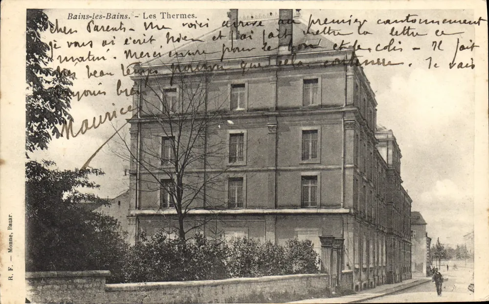 Bains-les-Bains — Os Termas — R.F. Monné, Bazar - Frente