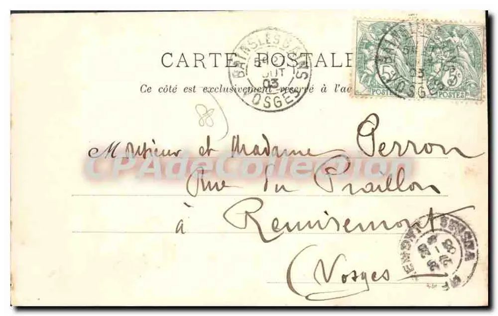 Bains-les-Bains — Os Termas — R.F. Monné, Bazar - Verso