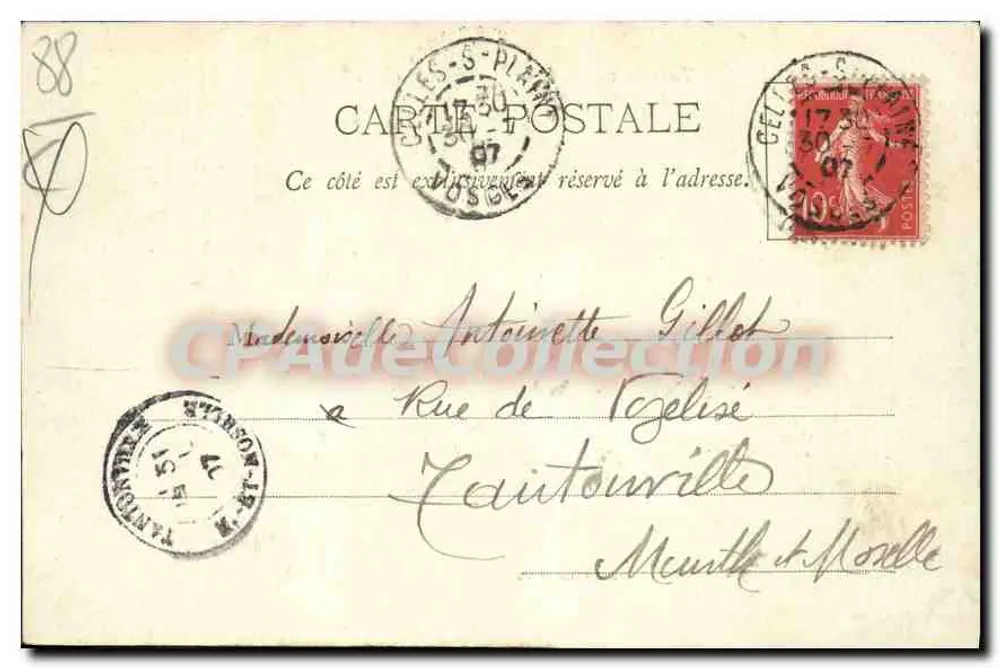 Vale de Celles — Vista da Soye — Imp. Ad. Weick, St-Dié, N° 218 - Verso