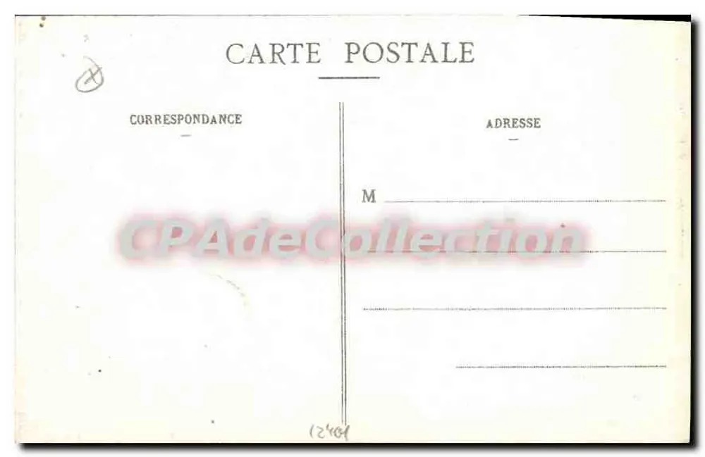 Gerbéviller in Flammen durch die Deutschen — Rue de la Poste — Edition E. Vastion, Lunéville, n°48 - Rückseite