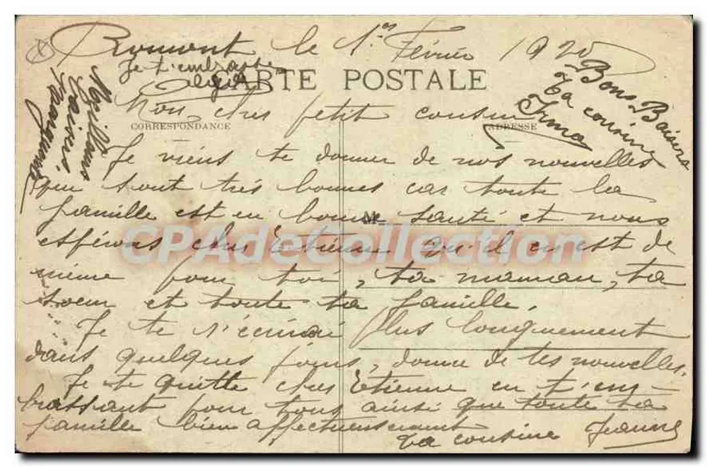 Rambervillers - El Cementerio Militar — Tarjeta postal antigua de la colección CPAdéCollection - Reverso