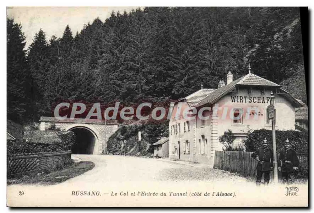 Bussang — Il Colle e l'Ingresso del Tunnel (lato dell'Alsazia) — YRD HOL. n°29 - Recto