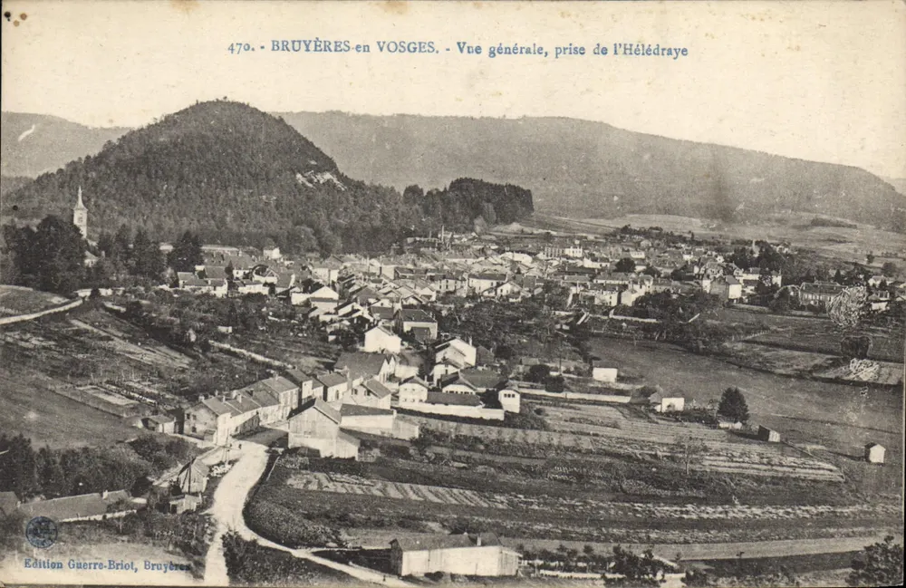 Bruyères-en-Vosges — Allgemeiner Blick, aus der Héledraye — Edition Guerre-Briol, Bruyères - Vorderseite