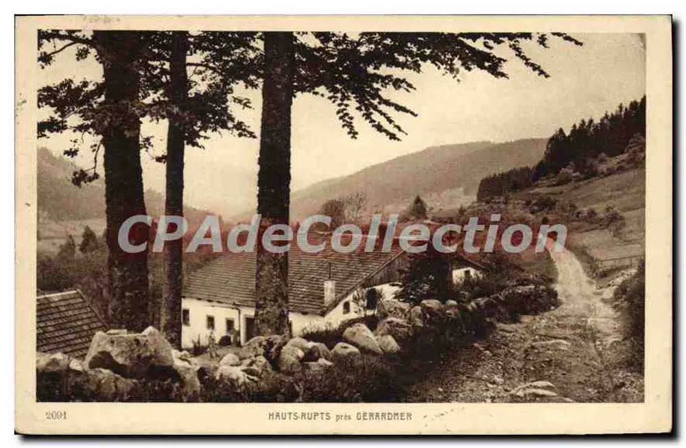 HAUTS-RUPTS blisko GERARDMER — widok wsi górskiej — Drukarnia Wydawnictwa BRAUN & Cie, Dornach (H.-Rhin) - Awers