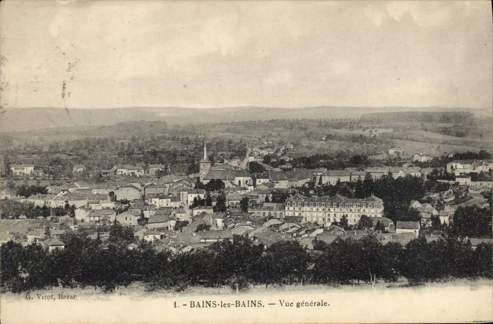 Bains-les-Bains — Vista geral — G. Virot, Bozar - Frente