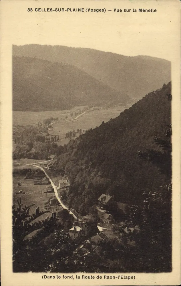 Celles-sur-Plaine (Vosges) — Ansicht der Ménelle — Verlag G. Aubry, Celles-sur-Plaine - Vorderseite