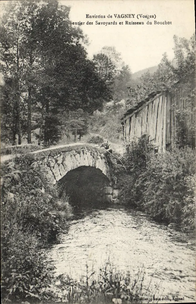 Umgebung von VAGNEY (Vosges) — Weg der Savoyarden und Bach Bouchot — A. Bouvillier, Foto-Verlag, Epinal - Vorderseite