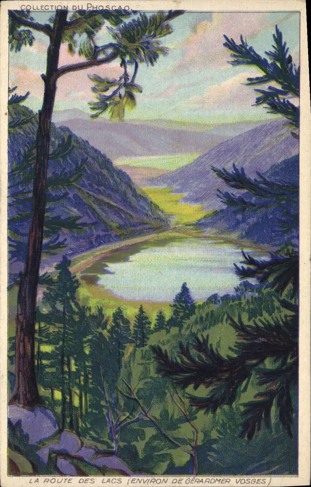 La Strada dei Laghi (vicino a Gérardmer, Vosges) — Collezione di Phoscao - Recto