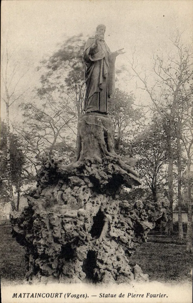 Mattaincourt (Vosges) — Statue von Pierre Fourrier - Vorderseite