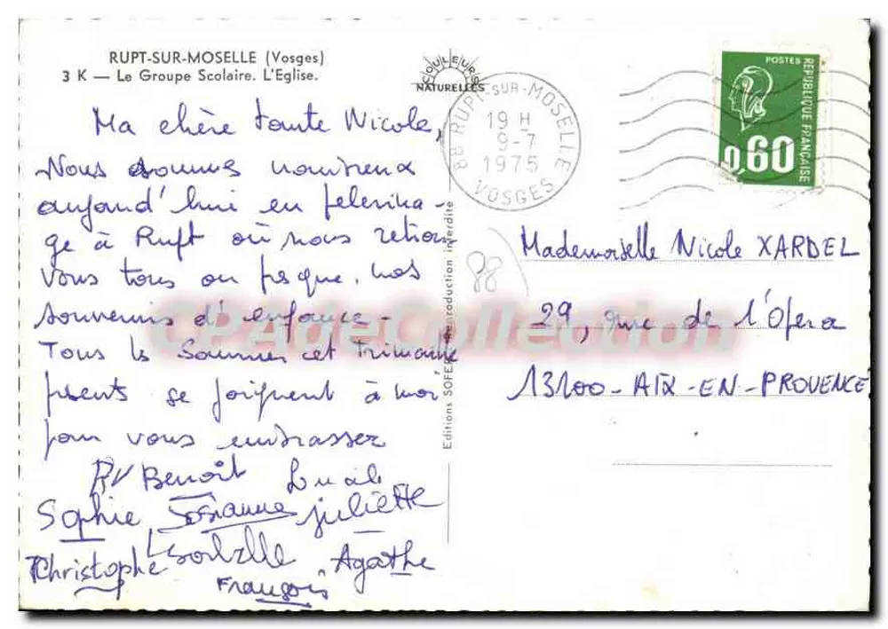 Rupt-sur-Moselle — Der Schulverein und die Kirche — Editions SOFECO - Rückseite