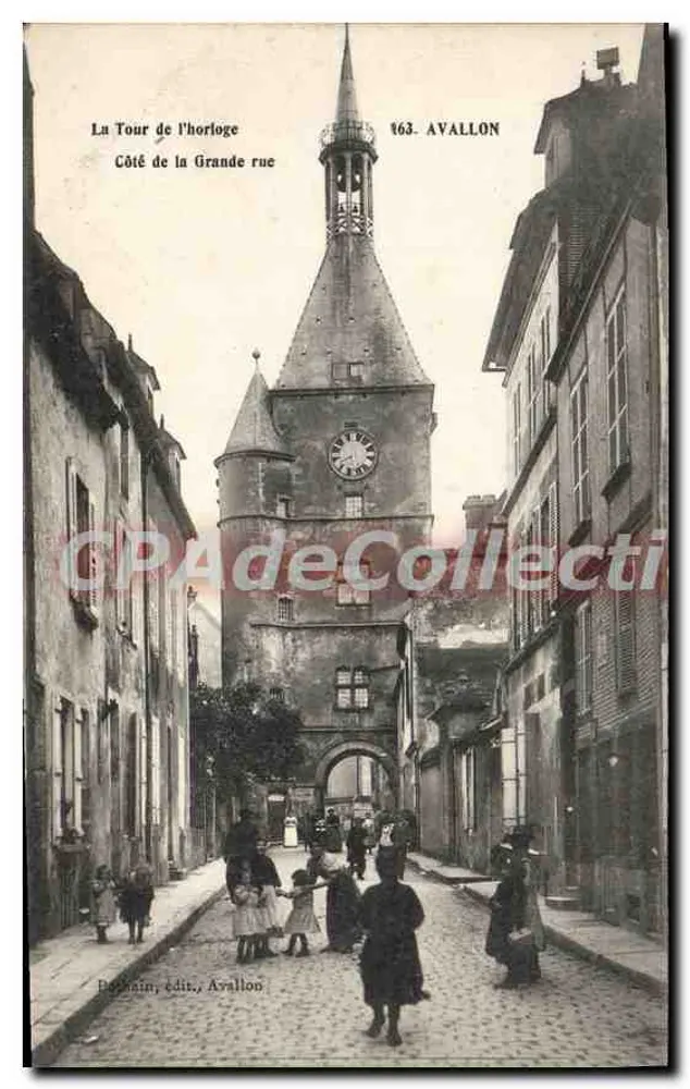 Die Uhrturm — Seite der Hauptstraße — Berthain, Verleger, Avallon - Vorderseite