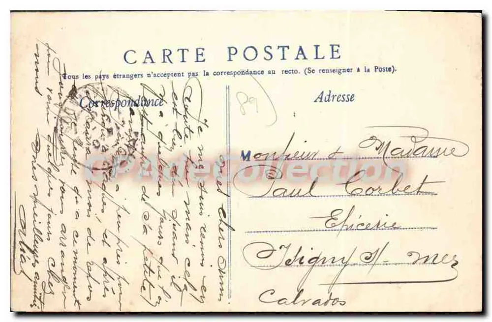 Auxerre — Praça das Fontes — E. Herrmann e Rebet, proprietários - Verso