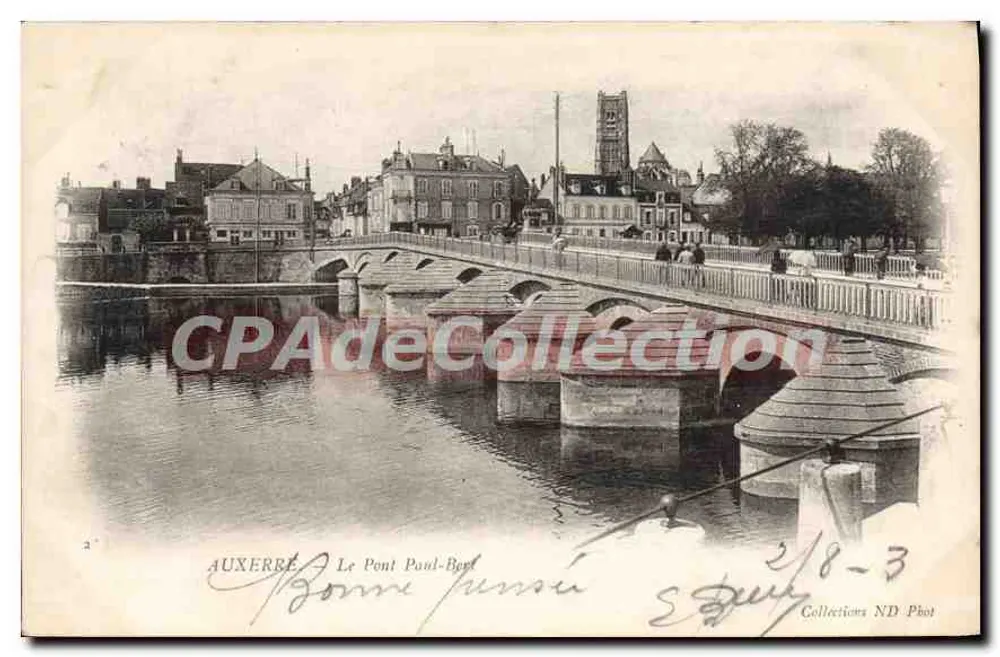 Auxerre — O Ponte-Paul-Ber — Coleções ND Phot - Frente