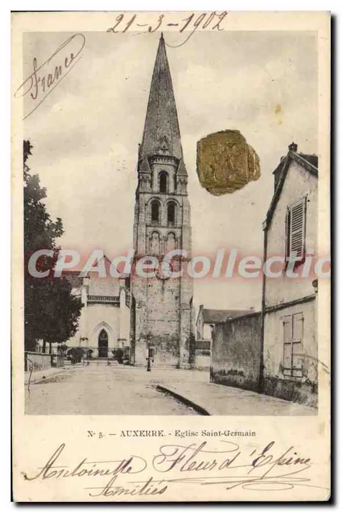 Auxerre — Igreja de São Germain — N° 5, editor desconhecido - Frente