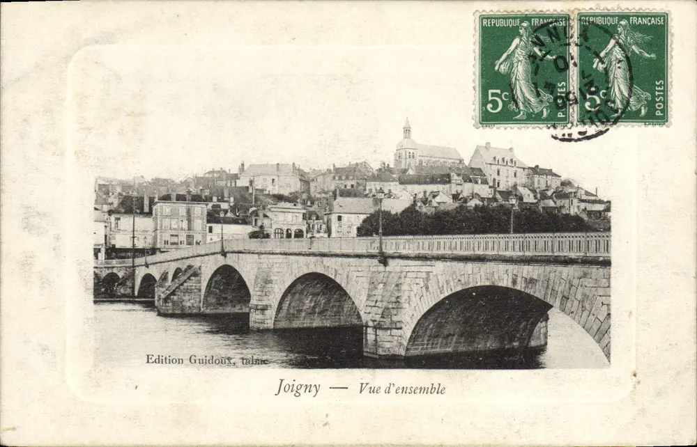 Joigny — Vista geral — Edição Guidoux, tabac - Frente