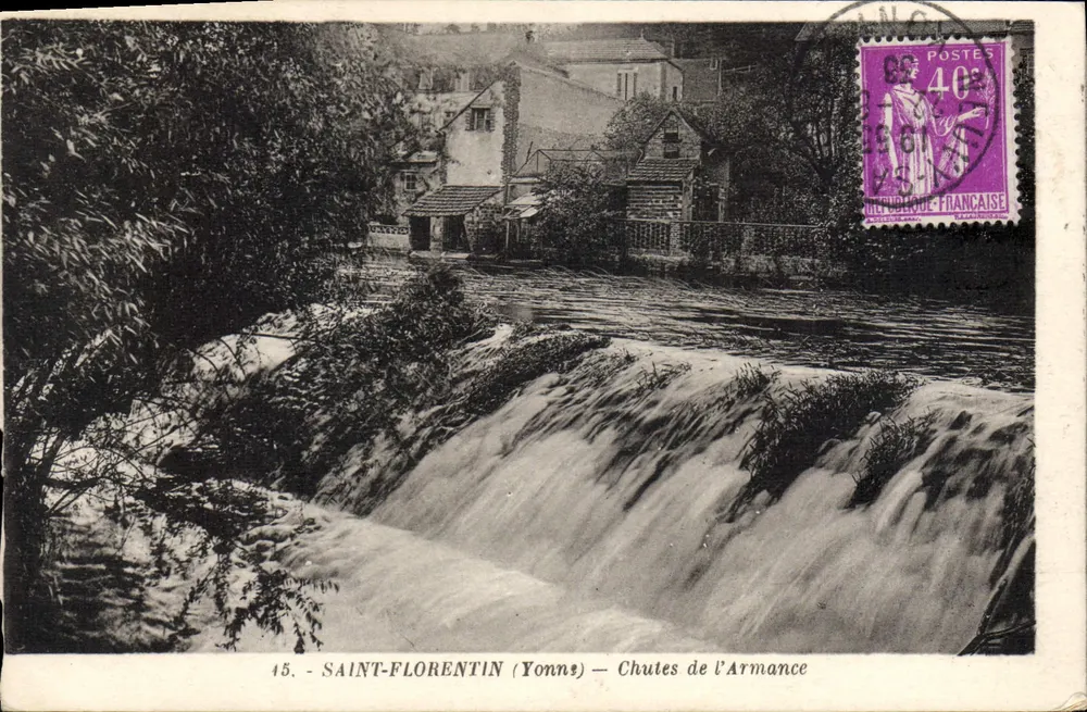 Saint-Florentin (Yonne) — Chutes de l'Armance — Édition Hélène - Frente
