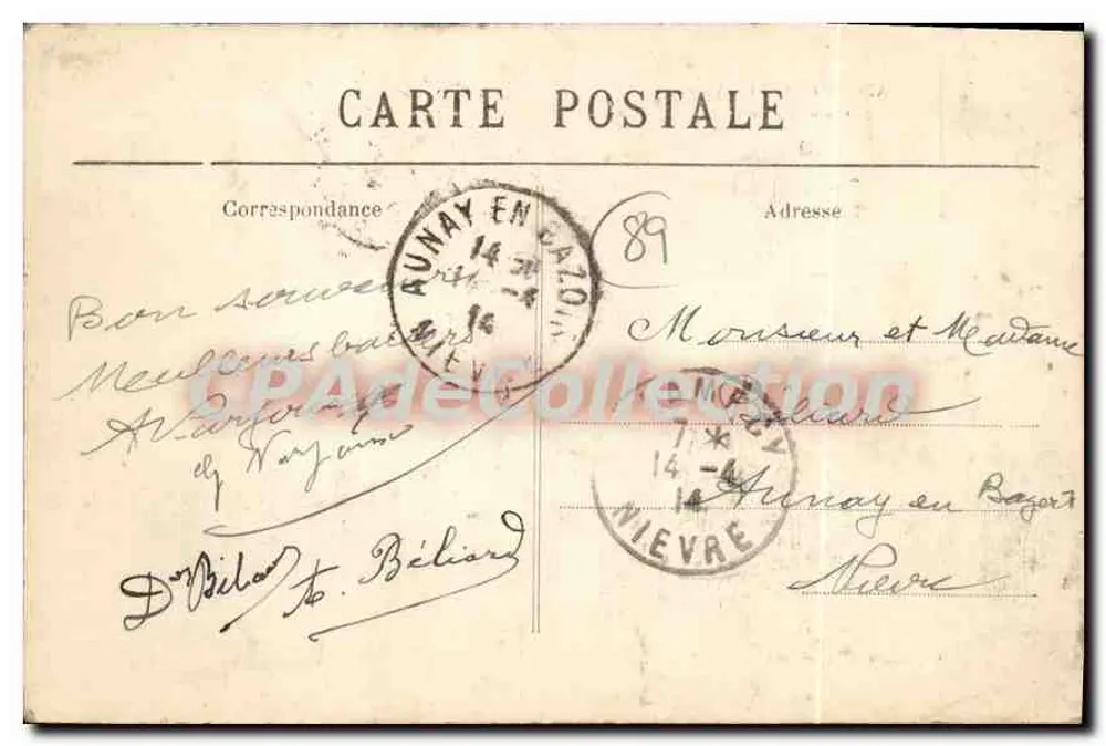 Saint-Florentin (Yonne) — Vista geral — editor não visível - Verso