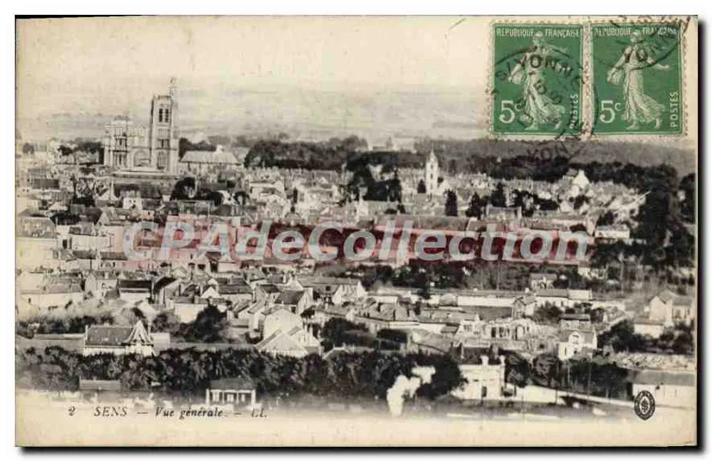 Sens — Vue générale — CL. - Recto