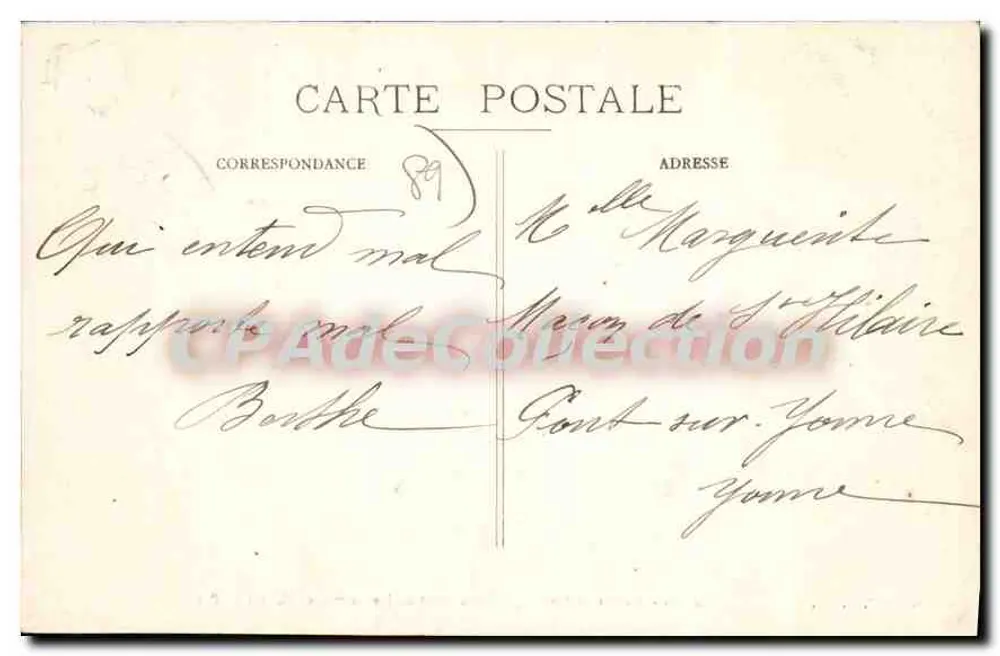 SENS - Patriotisches Denkmal - Boulevard du Jeu de Paume (Werk von Peynot) - Rückseite