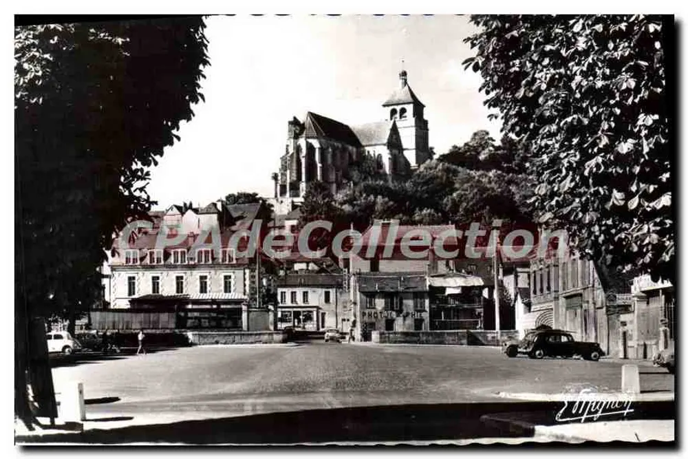 Tonnerre (Yonne) — Place de la République und Kirche Saint-Pierre — Éd. de Luxe E. MIGNON, Paris - Vorderseite
