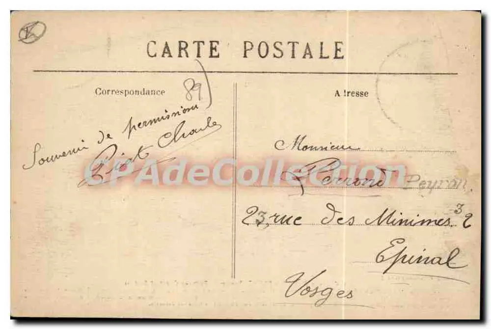 Castelo de Ance-le-Franc - Fachadas Sul e Sudoeste — Editor: Paris, Livraria da Arte - Verso